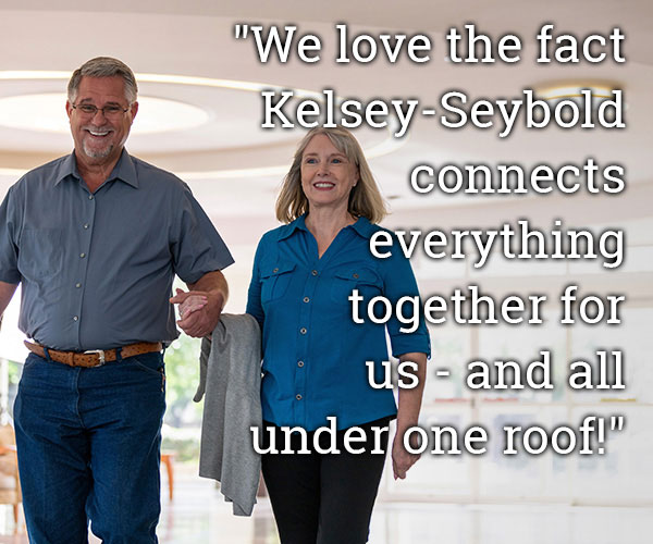 We love the fact Kelsey-Seybold connects everything together for us and all under one roof!