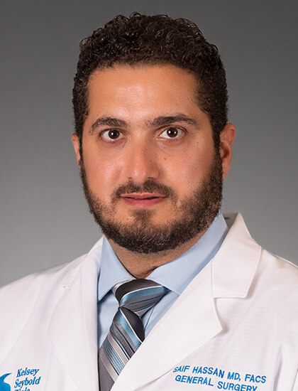 Portrait of Saif Hassan, MD, FACS, Surgery specialist at Kelsey-Seybold Clinic.