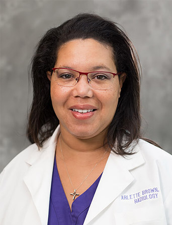 Portrait of Arlette Brown, MD, Radiology specialist at Kelsey-Seybold Clinic.