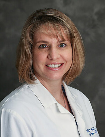 Portrait of Kimberly Burton, PA-C, Surgery specialist at Kelsey-Seybold Clinic.