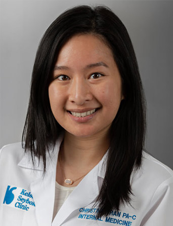 Portrait of Christine Tran, PA-C, Internal Medicine specialist at Kelsey-Seybold Clinic.