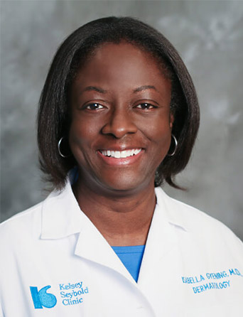 Portrait of Isabella Gyening, MD, FAAD, Dermatology specialist at Kelsey-Seybold Clinic.