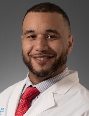 Portrait of Jamael Thomas, MD, MPH, FAAD, Dermatology specialist at Kelsey-Seybold Clinic.